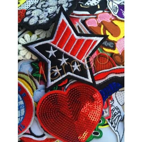 5/10/20Random Mixed Anime Cartoon Cute Kawaii Patch Sew On Iron On Sewing Patches Cheap Embroidered Patches For Clothes