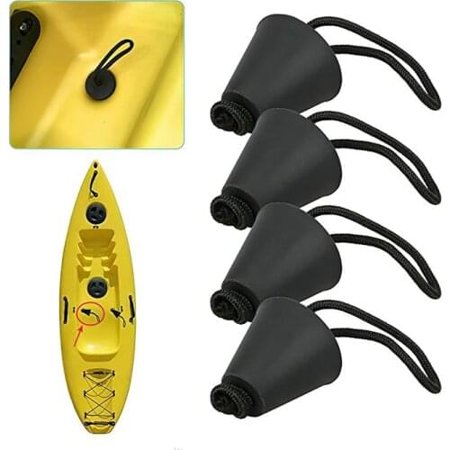 8pcs Universal kayak Canoe Marine Boat Dinghy scupper plug Drain Holes Stopper Kit with Cord Rope