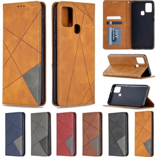 Leather Case For Samsung Galaxy A21S Case Magnetic Flip Wallet Cover For Samsung Galaxy A21 A21 S A21S A215F Phone Bag Fundas