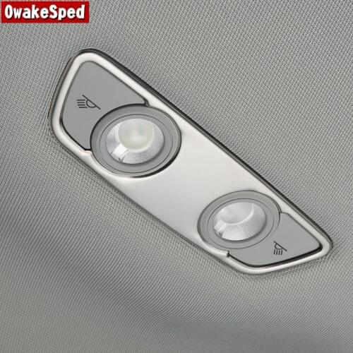 For Audi A4 B9 2017-2020 Roof Light Modified Accessories Car Styling Rear Reading Lamp Frame Decoration Sticker Trim