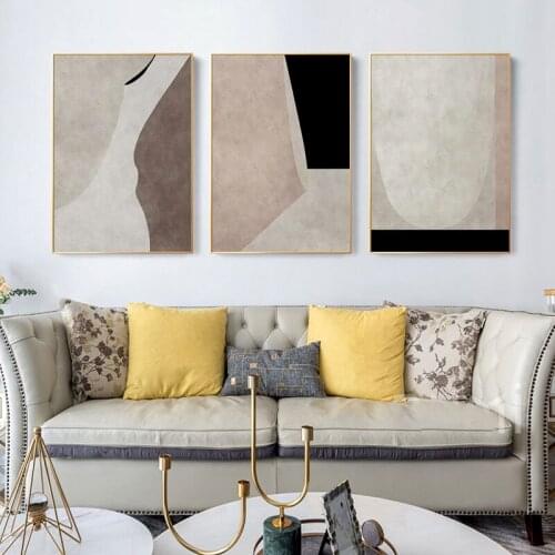 Doctrine wall art canvas painting abstract geometric oil painting texture art poster print living room decoration wall picture