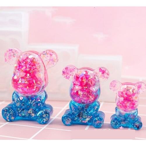 Silicone Resin Molds DIY Craft Bear Paw Print Shape Epoxy UV Resin Mold Jewelry Making Jewelry Tools