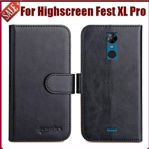 Hot Sale! Highscreen Fest XL Pro Case New Arrival 6 Colors High Quality Flip PU Leather Protective Phone Cover