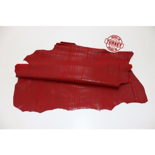 Real Goat Skin Suede Red 0.9 Mm Tanned Leather Ready Pieces Craft Products Wallet Bag Clothes Card Holder Shoe Design Making