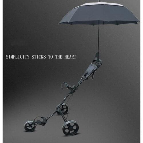 H8WC Golf Trolley Cart Accessories Adjustable Umbrella Holder Clubbers