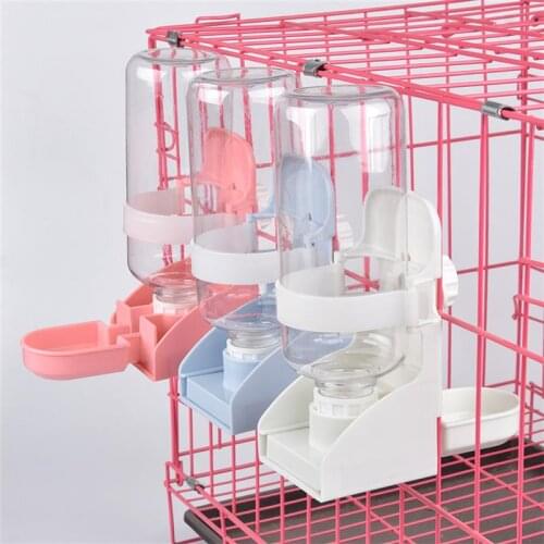 500ML Pet Cage Hanging Water Dispenser Rabbit Drinking Bowl Water Feeder Cat Dogs Parrots Birds Drinker Pigeon Device For Pet