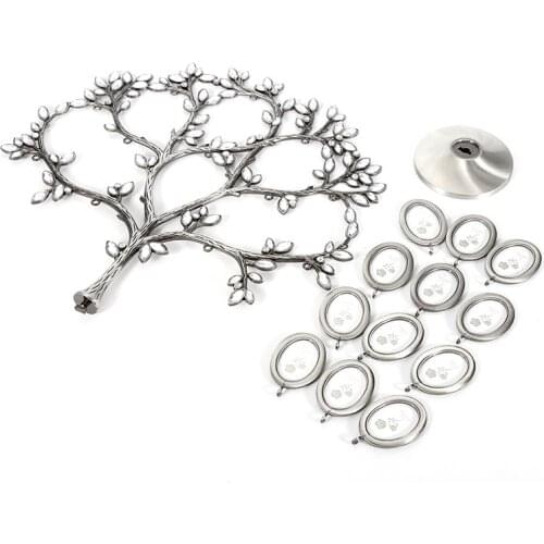 Fashion Family Photo Frame Tree 12 Picture Metal Holder Art House Home Decoration New