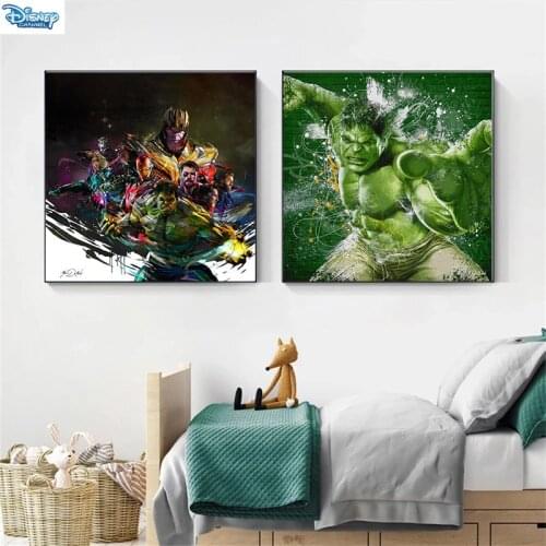 Marvel Movie Canvas Painting Avengers and the Hulk Posters and Prints Wall Art Pictures for Room Wall Home Decor Cuadros