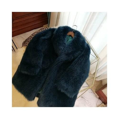New Style High-end Fashion Women Faux Fur Coat 17S41