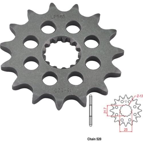 520 Motorcycle Front Sprocket For Yamaha TZR250 87-94 YZFR25 15-18 YZFR3 15-20 MT03 MTN320 16-20 TT500 77-80 XT400 81-82 DT400