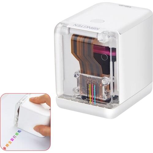 MBrush Handheld Printer Portable Mini Inkjet Printer Color Barcode Printer 1200dpi with Ink Cartridge APP for Customized Number