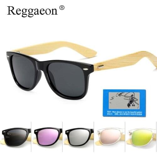 Reggaeon luxury wood sunglasses men Polarized Nails bamboo leg women sunglasses brand designer sun glasses