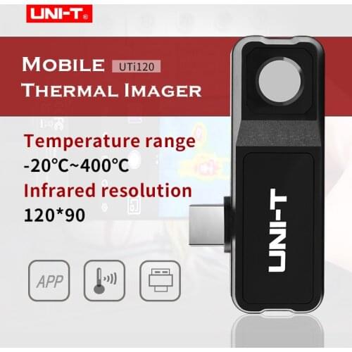 UNI-T Thermal Camera UTi120 Mobile Phone for Android USB Thermal Imaging Camera Water Pipe Floor Heating/electronic component
