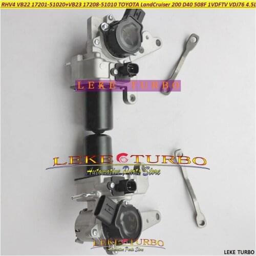 Turbo Electronic Actuator RHV4 VB22 17201-51020 + VB23 17208-51010 For TOYOTA Land Cruiser 200 D40 508F 1VD-FTV VDJ76 VDJ78 4.5L