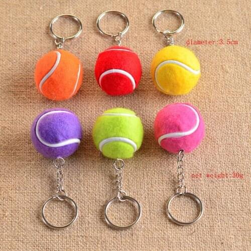 Tennis keychain cute key ring for women high quality sleutelhanger portachiavi chaveiro hombre