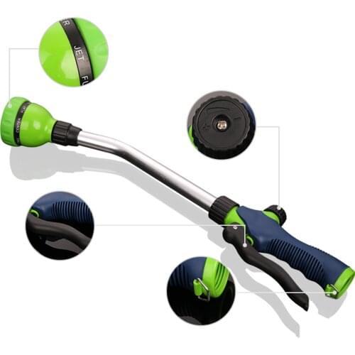 18 Inches High Pressure Water Gun Car Washer Gun 8-Function Spray Gun For Washing Car Home Use