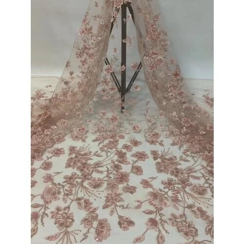 High-end African Lace Fabric 2021 High-quality Nigerian Lace Fabric French Mesh Tulle Lace Fabric D38171
