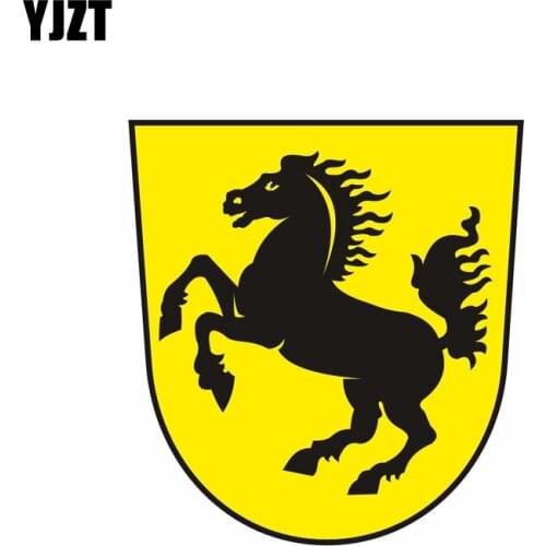 YJZT 10.6CM*11.4CM Car Sticker Stuttgart Coat Of Arms City Germany For Sticker Decal 6-2152