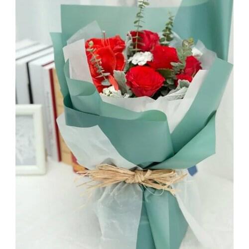 10pc Flower Waterproof Tissue Kraft Floral Wraps Flowers Packaging Gift Wrapping Paper Pack Bouquet Materials Florist Supplies