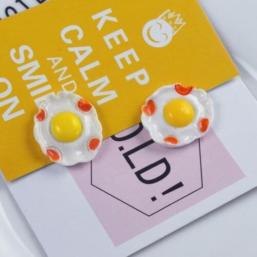 100pcs/lot 23X27mm Imitation Resin Poached Eggs Flatback Cabochon For Art Dollhouse MiniaSupply Mobile Decoration Craft