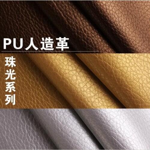 140x100cm Big Lychee Texture Pu Leather Faux Embossed Sofa Leather Sewing Fabric Artificial Synthetic Background Wall Leather
