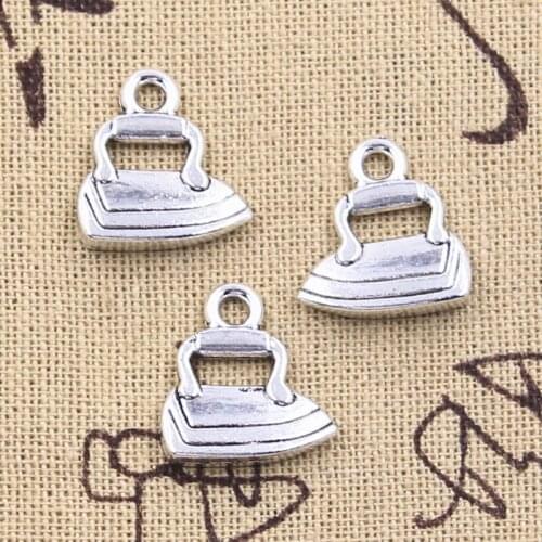 15pcs Charms Tailor Iron 17x16mm Antique Silver Color Pendants DIY Crafts Making Findings Handmade Tibetan Jewelry