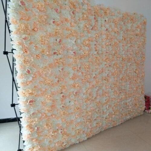 240x240cm Upscale Simulation Rose Peony Flower Wall Set for Wedding Backdrop Decoration 25 Colors Available