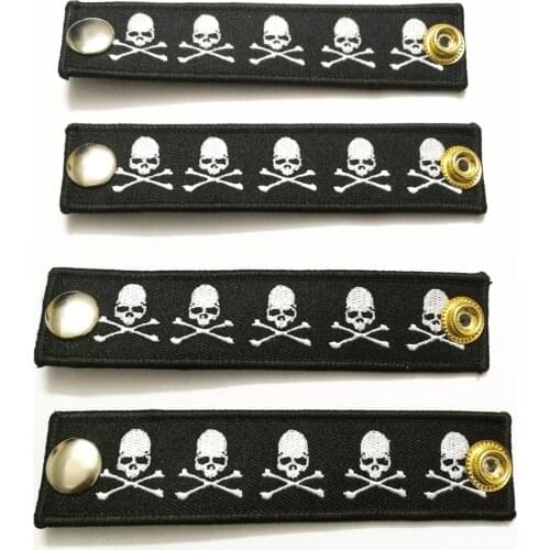 4pcs/set Motorcycles Vest Extenders for Moto biker vest skull buttons buckles of rider jacket clothing chainmail hookers gift