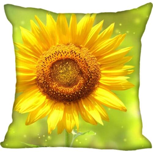 45X45cm,40X40cm(one sides) Pillow Case Modern Home Decorative Yellow Sunflower Pillowcase For Living Room Pillow Cover