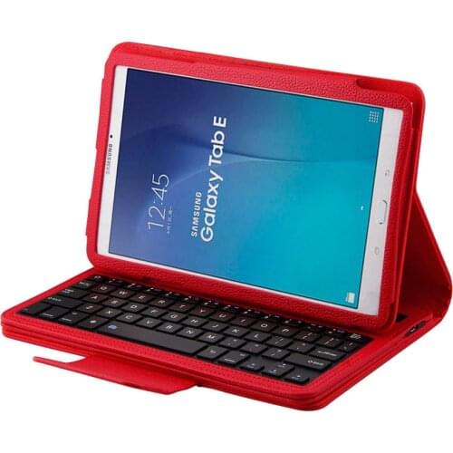 Bluetooth Keyboard 2 in 1 Removable Wireless Case For Samsung GALAXY Tab E T560 T561 T565 Tablet 9.6" PU Leather Cover Skin