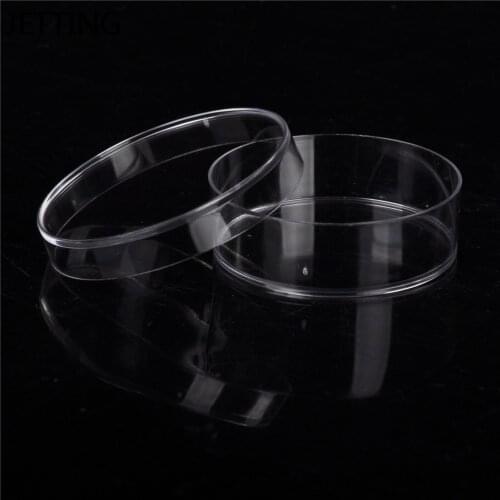 10pcs/lot Practical Sterile Petri Dishes with Lids for Lab Plate Bacterial Yeast Chemical Instrument Lab Supplies
