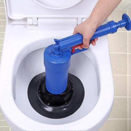 Home High Pressure Air Drain Blaster Pump Plunger Sink Pipe Clog Remover Toilet Plungers Bathroom Kitchen Cleaner Kit