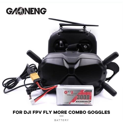 Gaoneng GNB 2S 3000MAH 5C FPV Goggles Lipo Battery Power Indicator for Fatshark Aomway Dominator Skyzone FPV Goggles RC Drone