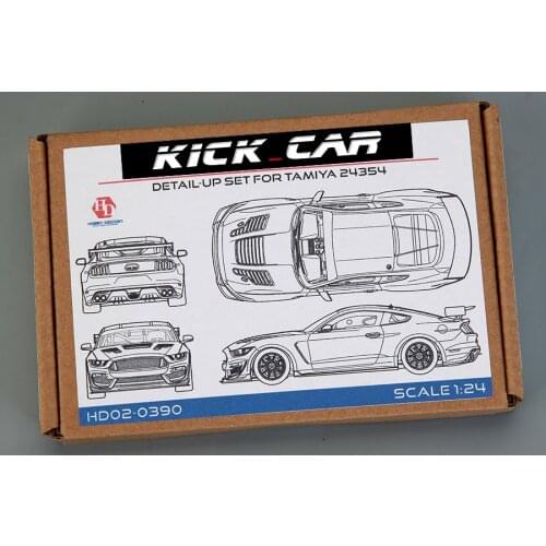 Hobby Design 1/24 Fod Mustang GT4 For Tmiya (24354)（PE+Resin+Metal parts）HD02-0390 Model Car Modifications Hand Made Model