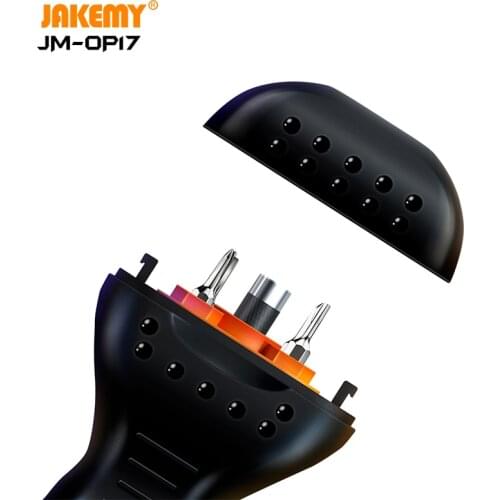 JAKEMY JM-OP17 9 IN 1Multi-functional Portable Mini Screwdriver with Replaceable Roller DIY Tool for phone Tablet Disassemble