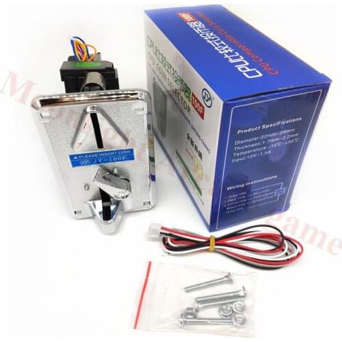 JY100F CPU Comparable Coin Acceptor Electronic Arcade Video Games Electronic Vending Machine Selector Message Chair Collector