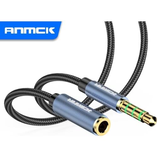 Anmck AUX Cable 3.5mm Jack Audio Cable to 3.5 mm Jack Male Wire HD Stereo HiFi AUX Cord For Headphones Car Laptops PC