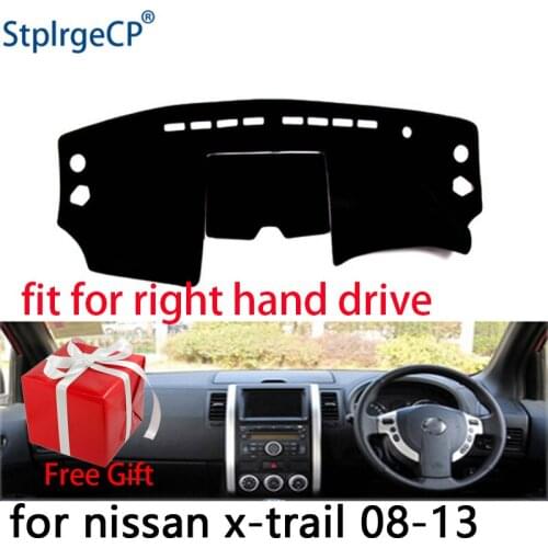 Car Dashboard Cover Mat for Nissan X-Trail X Trail T31 2008-2013 Right Hand Drive Dashmat Pad Dash Covers Dashboard Accessories