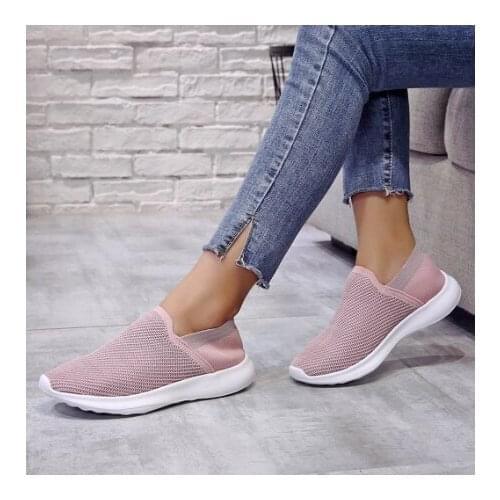 Slip-On Shoes Womens Vulcanized Sneakers Casual Shoes Women Student Shoe Mesh Vulcanized Womens Sneaker