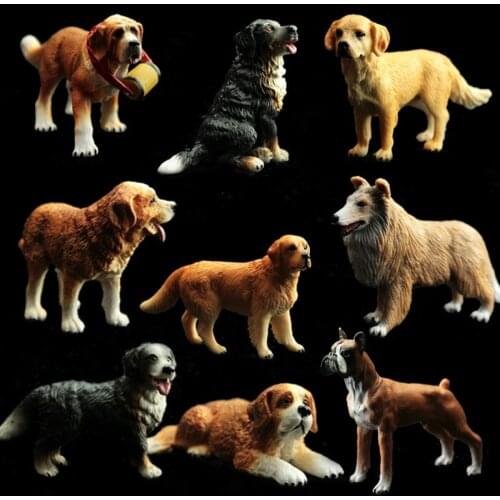 Kids' Favorite Toys! High Quality Cute PVC Simulation Dogs Doll Mini Animals Action Figure Set Children Educational Puzzle Toy