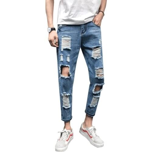 VERSMA Japanese Harajuku Trendy Vintage Ripped Jeans Men Women Slim Fit Hip Hop Rip Curl Zip Denim Skinny Jeans Men Dropshipping