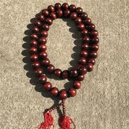 Men Bracelet Mahogany Buddha Beads Monk Prayer Beads Necklace For Kung Fu Suit Tai Chi Uniform Ornament Men Jewelry gift
