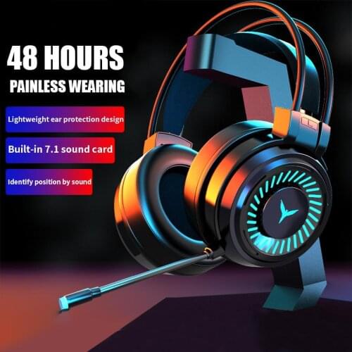 The new G60 gaming headset gaming wired 71 channel is suitable for Xbox PS4 stereo Hifi stereo computer notebook headset