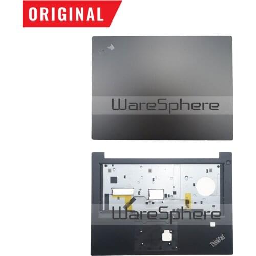 New Original for Lenovo ThinkPad E480 E480C E485 LCD Back Rear Lid Cover Palmrest Top Cover W/ FP 01LW153 01LW160 AM174000410