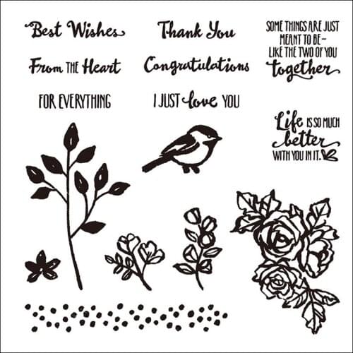 New transparent Silicone stencil for DIY Scrapbooking photo album decorative sheets