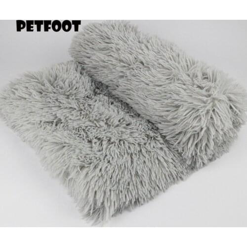 Luxury Long Plush Pet Blanket Cat Sleeping Mats Puppy Winter Warm Thin Kennel Cushion Soft Covers for Large Dogs Mattress