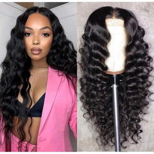 13x4 Lace Front Human Hair Wigs Loose Deep Wave Wig Pre Plucked 4x4 Closure Frontal Wigs for Black Women Remy Hair Wigs 150