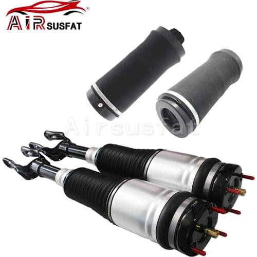 4pcs/set Front Air Suspension Shock Absorber + Rear Air Spring Bag For Jeep Grand Cherokee WK2 2011-2016 68029903AE 68029902AE