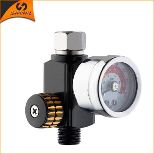 SAT0343 Pneumatic Tools Gauge Air Pressure Regulator Adjustable Regulating Gauge