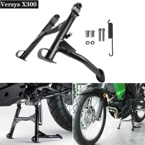 Motorcycle Kickstand Center Central Parking Stand Holder Support Mount For KAWASAKI Versys X300 Versys-X300 2017-2021